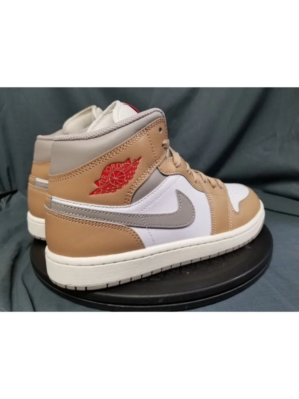 Jordan 1 Mid Rattan White College Grey DQ8426 200 Men's Size 8 NEW NO BOX